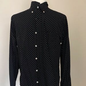 Black and White Polka Dot Button Down